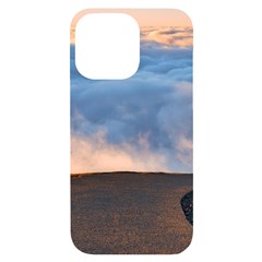 Landscape Sky Clouds Mountain Road Iphone 14 Pro Max Black Uv Print Case by Sarkoni