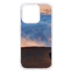 Landscape Sky Clouds Mountain Road Iphone 14 Pro Tpu Uv Print Case by Sarkoni