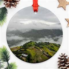 Residential Paddy Field Step Cloud Ornament (round) by Sarkoni