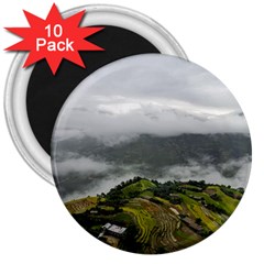 Residential Paddy Field Step Cloud 3  Magnets (10 Pack)  by Sarkoni