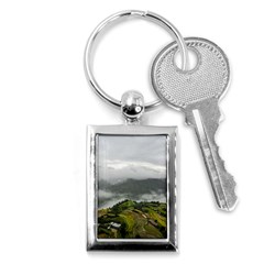 Residential Paddy Field Step Cloud Key Chain (rectangle) by Sarkoni