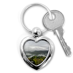 Residential Paddy Field Step Cloud Key Chain (heart) by Sarkoni