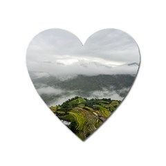 Residential Paddy Field Step Cloud Heart Magnet by Sarkoni