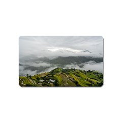 Residential Paddy Field Step Cloud Magnet (name Card) by Sarkoni