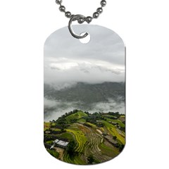 Residential Paddy Field Step Cloud Dog Tag (two Sides) by Sarkoni