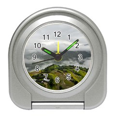 Residential Paddy Field Step Cloud Travel Alarm Clock by Sarkoni