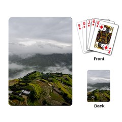 Residential Paddy Field Step Cloud Playing Cards Single Design (rectangle) by Sarkoni