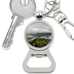 Residential Paddy Field Step Cloud Bottle Opener Key Chain by Sarkoni