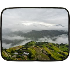 Residential Paddy Field Step Cloud Fleece Blanket (mini) by Sarkoni