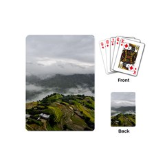 Residential Paddy Field Step Cloud Playing Cards Single Design (mini) by Sarkoni