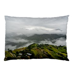 Residential Paddy Field Step Cloud Pillow Case (two Sides) by Sarkoni