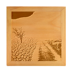 Climate Landscape Wood Photo Frame Cube by Sarkoni