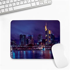 Frankfurt City Skyline Skyscraper Small Mousepad by Sarkoni