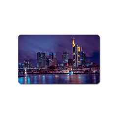 Frankfurt City Skyline Skyscraper Magnet (name Card) by Sarkoni