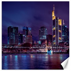 Frankfurt City Skyline Skyscraper Canvas 12  X 12  by Sarkoni