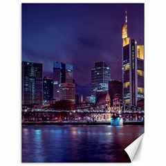 Frankfurt City Skyline Skyscraper Canvas 12  X 16  by Sarkoni