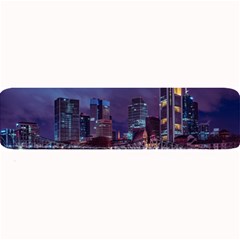 Frankfurt City Skyline Skyscraper Large Bar Mat by Sarkoni