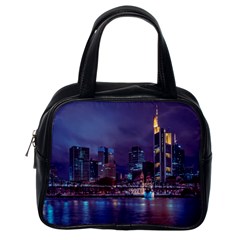 Frankfurt City Skyline Skyscraper Classic Handbag (one Side) by Sarkoni