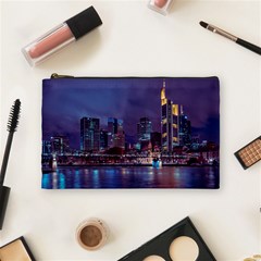 Frankfurt City Skyline Skyscraper Cosmetic Bag (medium) by Sarkoni