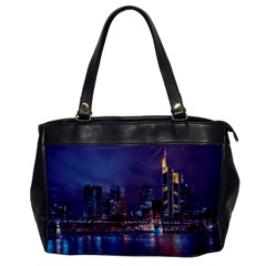 Frankfurt City Skyline Skyscraper Oversize Office Handbag by Sarkoni