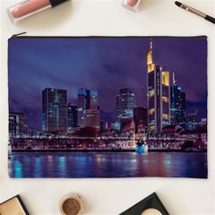 Frankfurt City Skyline Skyscraper Cosmetic Bag (xxxl) by Sarkoni