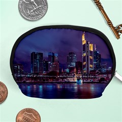 Frankfurt City Skyline Skyscraper Accessory Pouch (medium) by Sarkoni