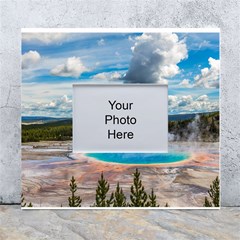 Mountains Trail Forest Yellowstone White Wall Photo Frame 5  X 7  by Sarkoni