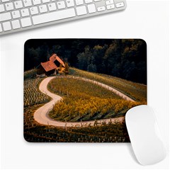 Vineyard Agriculture Farm Autumn Large Mousepad by Sarkoni