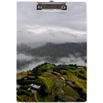 Residential Paddy Field Step Cloud A4 Acrylic Clipboard Front