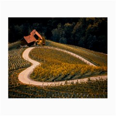 Vineyard Agriculture Farm Autumn Small Glasses Cloth (2 Sides) by Sarkoni