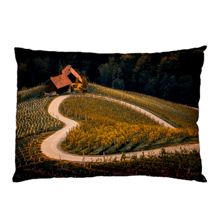 Vineyard Agriculture Farm Autumn Pillow Case