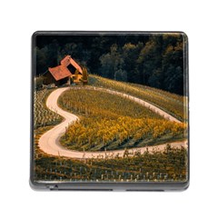 Vineyard Agriculture Farm Autumn Memory Card Reader (square 5 Slot) by Sarkoni