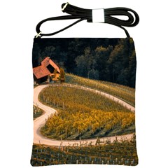 Vineyard Agriculture Farm Autumn Shoulder Sling Bag by Sarkoni