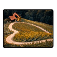 Vineyard Agriculture Farm Autumn Fleece Blanket (small) by Sarkoni