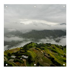 Residential Paddy Field Step Cloud Banner And Sign 4  X 4  by Sarkoni