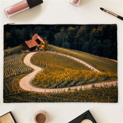 Vineyard Agriculture Farm Autumn Cosmetic Bag (xxl) by Sarkoni