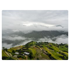 Residential Paddy Field Step Cloud Two Sides Premium Plush Fleece Blanket (extra Small) by Sarkoni