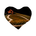 Vineyard Agriculture Farm Autumn Standard 16  Premium Heart Shape Cushions Front