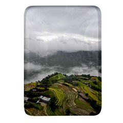 Residential Paddy Field Step Cloud Rectangular Glass Fridge Magnet (4 Pack) by Sarkoni