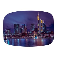 Frankfurt City Skyline Skyscraper Mini Square Pill Box by Sarkoni