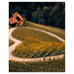 Vineyard Agriculture Farm Autumn Drawstring Bag (small) by Sarkoni