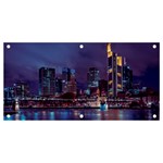 Frankfurt City Skyline Skyscraper Banner and Sign 4  x 2  Front