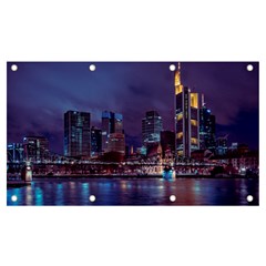 Frankfurt City Skyline Skyscraper Banner And Sign 7  X 4  by Sarkoni