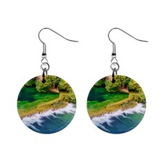 River Waterfall Mini Button Earrings by Sarkoni