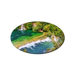 River Waterfall Sticker Oval (10 Pack) by Sarkoni