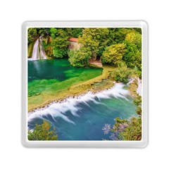 River Waterfall Memory Card Reader (square) by Sarkoni