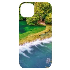 River Waterfall Iphone 14 Plus Black Uv Print Case by Sarkoni