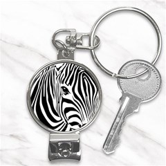 Animal Cute Pattern Art Zebra Nail Clippers Key Chain by Amaryn4rt