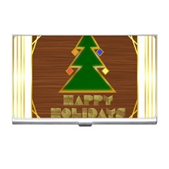 Art Deco Holiday Card Business Card Holder by Amaryn4rt