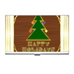 Art Deco Holiday Card Business Card Holder Front